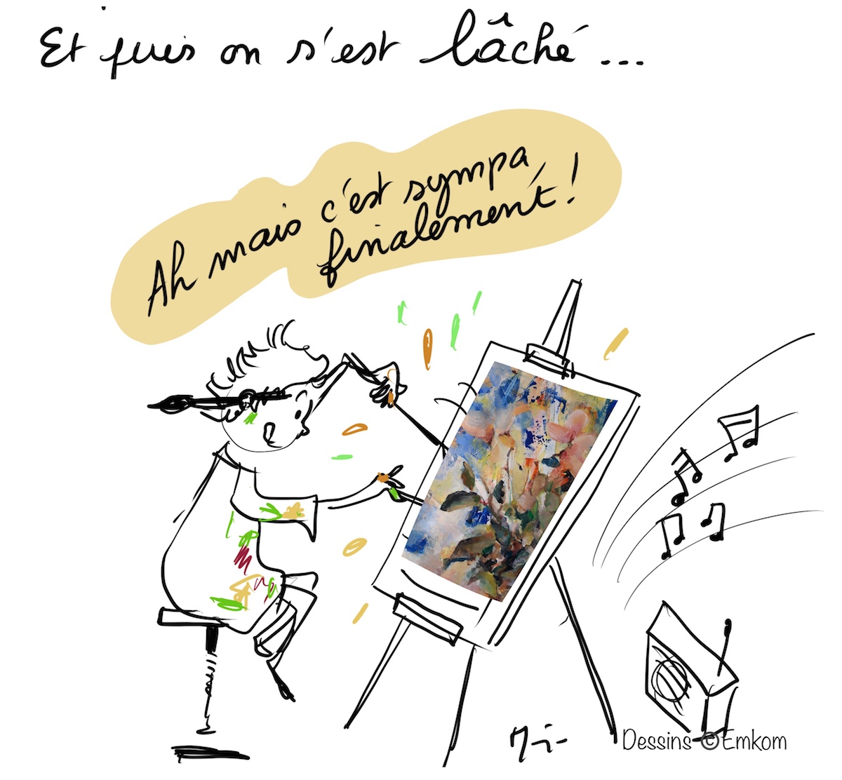 Dessin Emkom peintre atelier3